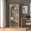 Βιβλιοθήκη Voila Megapap χρώμα sepet oak 74x35x180εκ.