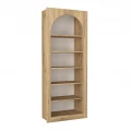 Βιβλιοθήκη Voila Megapap χρώμα sepet oak 74x35x180εκ.