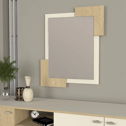 Καθρέπτης τοίχου Selinos Μegapap χρώμα sandstone - rota oak 65x2,2x85εκ. Καθρέπτης τοίχου Selinos Μegapap χρώμα sandstone - rota oak 65x2,2x85εκ.