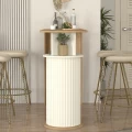 Τραπέζι μπαρ Bohema Megapap χρώμα sepet oak - ivory 150x51,6x101,8εκ. Τραπέζι μπαρ Bohema Megapap χρώμα sepet oak - ivory 150x51,6x101,8εκ.