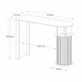 Τραπέζι μπαρ Bohema Megapap χρώμα sepet oak - ivory 150x51,6x101,8εκ. Τραπέζι μπαρ Bohema Megapap χρώμα sepet oak - ivory 150x51,6x101,8εκ.