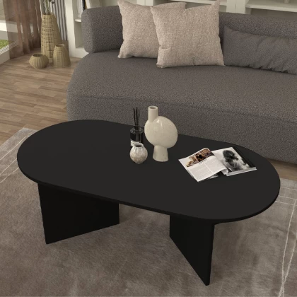 Τραπεζάκι σαλονιού Cortado Megapap χρώμα μαύρο 120x60x39,6εκ. Τραπεζάκι σαλονιού Cortado Megapap χρώμα μαύρο 120x60x39,6εκ.