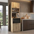 Έπιπλο κουζίνας Tuco 1 Megapap χρώμα sapphire oak 53,8x40x180εκ.