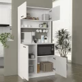 Έπιπλο κουζίνας Tuco 2 Megapap χρώμα λευκό 90x40x180εκ.