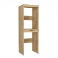 Έπιπλο πλυντηρίου - στεγνωτηρίου Fika Megapap χρώμα sapphire oak 67x61,8x198,5εκ.
