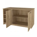 Τραπέζι - Πάγκος κουζίνας Peres Megapap χρώμα sepet oak 150x70x91,8εκ.