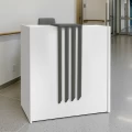 Γραφείο υποδοχής - reception Hola Megapap χρώμα λευκό - ανθρακί 93,6x45,2x110,3εκ. Γραφείο υποδοχής - reception Hola Megapap χρώμα λευκό - ανθρακί 93,6x45,2x110,3εκ.