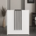 Γραφείο υποδοχής - reception Hola Megapap χρώμα λευκό - ανθρακί 93,6x45,2x110,3εκ. Γραφείο υποδοχής - reception Hola Megapap χρώμα λευκό - ανθρακί 93,6x45,2x110,3εκ.