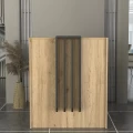 Γραφείο υποδοχής - reception Hola Megapap χρώμα sepet oak - ανθρακί 93,6x45,2x110,3εκ. Γραφείο υποδοχής - reception Hola Megapap χρώμα sepet oak - ανθρακί 93,6x45,2x110,3εκ.