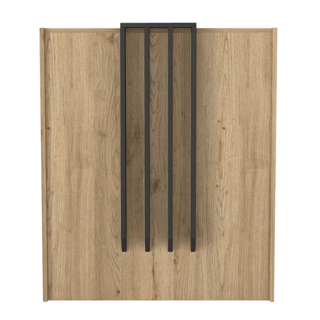 Γραφείο υποδοχής - reception Hola Megapap χρώμα sepet oak - ανθρακί 93,6x45,2x110,3εκ. Γραφείο υποδοχής - reception Hola Megapap χρώμα sepet oak - ανθρακί 93,6x45,2x110,3εκ.