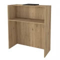 Γραφείο υποδοχής - reception Hola Megapap χρώμα sepet oak - ανθρακί 93,6x45,2x110,3εκ. Γραφείο υποδοχής - reception Hola Megapap χρώμα sepet oak - ανθρακί 93,6x45,2x110,3εκ.
