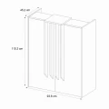 Γραφείο υποδοχής - reception Hola Megapap χρώμα sepet oak - ανθρακί 93,6x45,2x110,3εκ. Γραφείο υποδοχής - reception Hola Megapap χρώμα sepet oak - ανθρακί 93,6x45,2x110,3εκ.