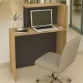 Γραφείο υποδοχής - reception Enter Megapap χρώμα sepet oak - ανθρακί 86,9x40x110,3εκ. Γραφείο υποδοχής - reception Enter Megapap χρώμα sepet oak - ανθρακί 86,9x40x110,3εκ.