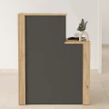 Γραφείο υποδοχής - reception Enter Megapap χρώμα sepet oak - ανθρακί 86,9x40x110,3εκ. Γραφείο υποδοχής - reception Enter Megapap χρώμα sepet oak - ανθρακί 86,9x40x110,3εκ.