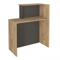 Γραφείο υποδοχής - reception Enter Megapap χρώμα sepet oak - ανθρακί 86,9x40x110,3εκ. Γραφείο υποδοχής - reception Enter Megapap χρώμα sepet oak - ανθρακί 86,9x40x110,3εκ.