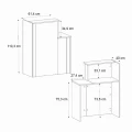 Γραφείο υποδοχής - reception Enter Megapap χρώμα sepet oak - ανθρακί 86,9x40x110,3εκ. Γραφείο υποδοχής - reception Enter Megapap χρώμα sepet oak - ανθρακί 86,9x40x110,3εκ.