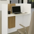 Γραφείο υποδοχής - reception Bonveno Megapap χρώμα λευκό - sepet oak 90x43,2x110εκ.
