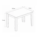 Τραπέζι Darlen Megapap χρώμα γκρι σκυροδέματος 125x72x74εκ.