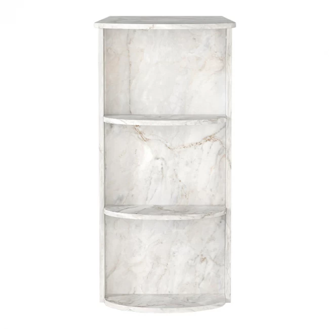 Τραπέζι μπαρ Vigne Megapap χρώμα λευκό εφέ μαρμάρου 150x51,6x101,8εκ.