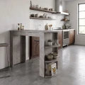 Τραπέζι μπαρ Vigne Megapap χρώμα γκρι σκυροδέματος 150x51,6x101,8εκ.