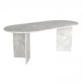 Τραπέζι Cortado Megapap χρώμα λευκό εφέ μαρμάρου 200x90x74εκ.