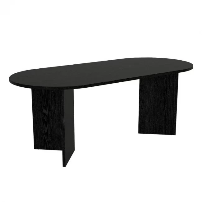 Τραπέζι Cortado Megapap χρώμα sencron black 200x90x74εκ.