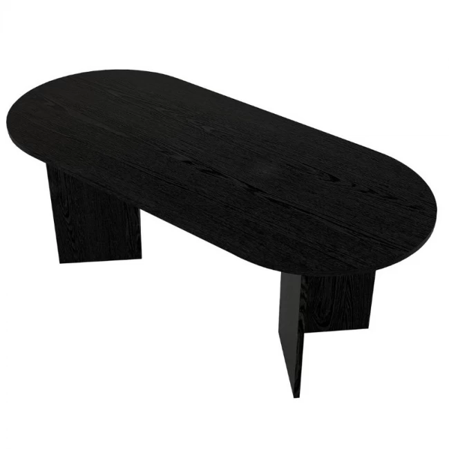 Τραπέζι Cortado Megapap χρώμα sencron black 200x90x74εκ.