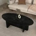 Τραπεζάκι σαλονιού Ravey Megapap χρώμα sencron black 120x60x39,8εκ.