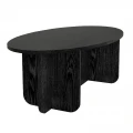 Τραπεζάκι σαλονιού Ravey Megapap χρώμα sencron black 120x60x39,8εκ.