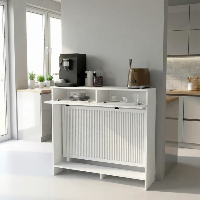 Κονσόλα - Κάλυμμα καλοριφέρ Opelya Megapap χρώμα λευκό 110x31,4x100εκ.