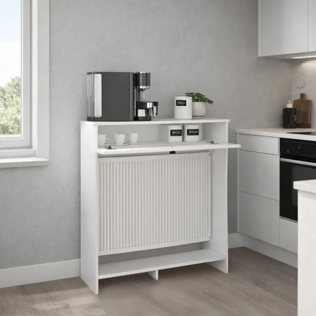 Κονσόλα - Κάλυμμα καλοριφέρ Opelya Megapap χρώμα λευκό 90x31,4x100εκ.