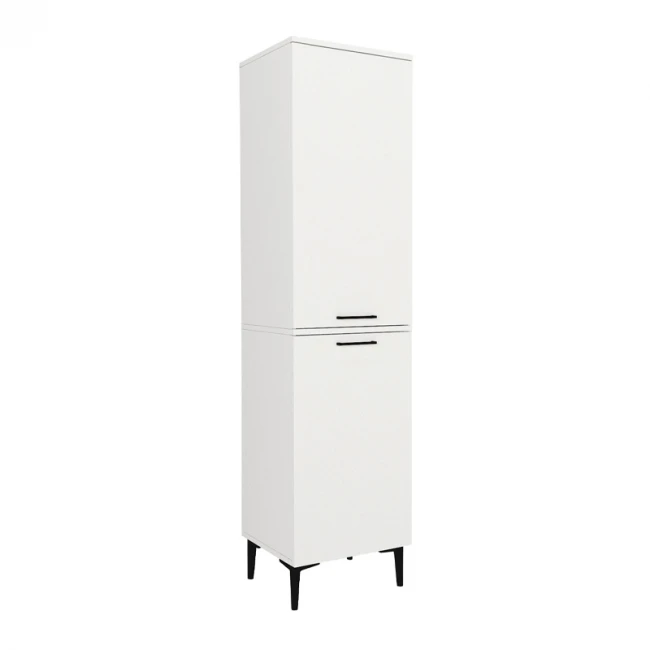 Ντουλάπι με καλάθι απλύτων Singa Megapap χρώμα λευκό 45x40x180εκ.