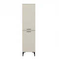 Ντουλάπι με καλάθι απλύτων Singa Megapap χρώμα sandstone 45x40x180εκ.