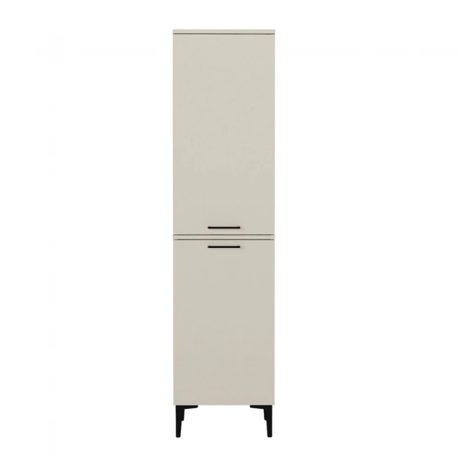Ντουλάπι με καλάθι απλύτων Singa Megapap χρώμα sandstone 45x40x180εκ.