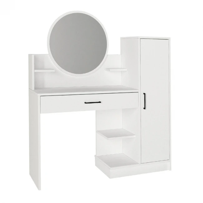 Τουαλέτα με καθρέπτη Andera Megapap χρώμα λευκό 123,9x35x144,4εκ.