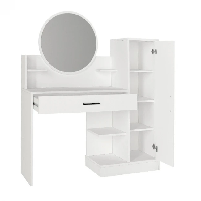 Τουαλέτα με καθρέπτη Andera Megapap χρώμα λευκό 123,9x35x144,4εκ.