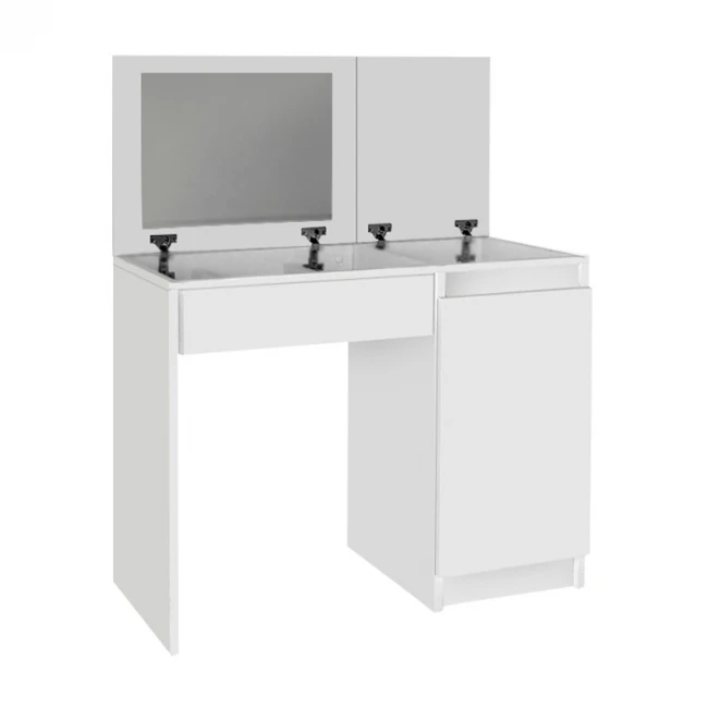 Τουαλέτα με καθρέπτη Huma Megapap χρώμα λευκό 90x45x118,2εκ.