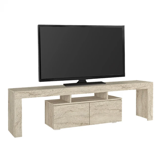 Έπιπλο τηλεόρασης Woodra Megapap χρώμα travertine 180x31,3x50,2εκ.