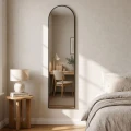 Καθρέπτης δαπέδου - τοίχου Agalu Μegapap χρώμα sencron black 40x150εκ.