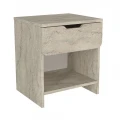 Κομοδίνο Mida Megapap χρώμα travertine 45x40x52εκ.