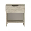 Κομοδίνο Mida Megapap χρώμα travertine 45x40x52εκ.