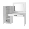Τουαλέτα με καθρέπτη Kaunos Megapap χρώμα λευκό 123,8x40x148,2εκ.