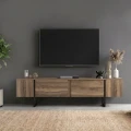 Έπιπλο τηλεόρασης Orontes Megapap χρώμα καρυδί 180x29,6x50εκ.
