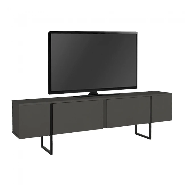 Έπιπλο τηλεόρασης Orontes Megapap χρώμα ανθρακί 180x29,6x50εκ.