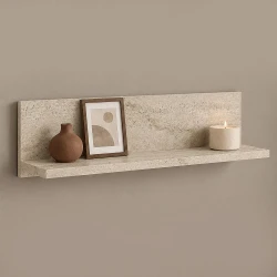 Ραφιέρα τοίχου Novella Megapap χρώμα travertine 60x16,3x14,5εκ.