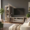 Σύνθεση τηλεόρασης Norvic Megapap χρώμα sandstone - travertine 175,4x29,6x150εκ.