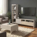 Σύνθεση τηλεόρασης Norvic Megapap χρώμα sandstone - travertine 175,4x29,6x150εκ.