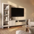 Σύνθεση τηλεόρασης Norvic Megapap χρώμα sandstone - travertine 175,4x29,6x150εκ.