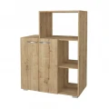Έπιπλο κουζίνας για φουρνάκι Pars Megapap χρώμα sapphire oak 90x40x123εκ.