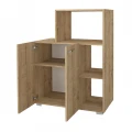 Έπιπλο κουζίνας για φουρνάκι Pars Megapap χρώμα sapphire oak 90x40x123εκ.